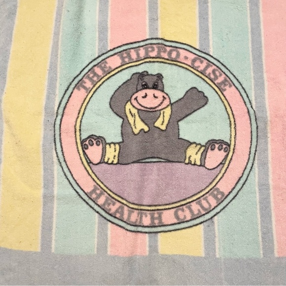 Vintage Hippo Cise Health Club Towel - Picture 2 of 16